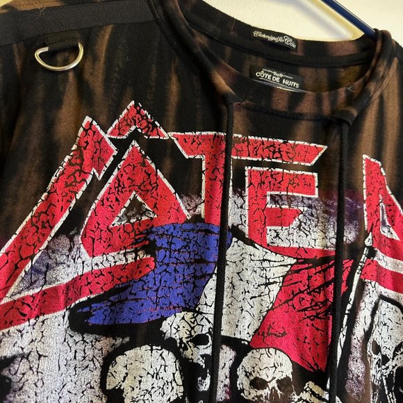 LONG Cote De Nuits Designer Skulls England Cities T-shirt Men's Large - Picture 3 of 5